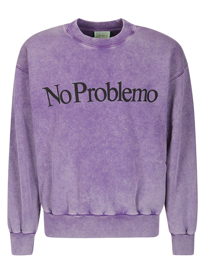 Shop Aries Acid No Problemo Sweatshirt In Prl