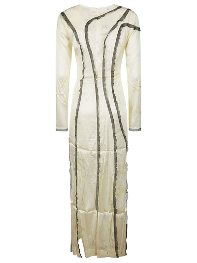 Shop Ganni Silk Stretch Satin Maxi Dress In 768