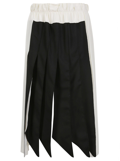 Shop Victoria Beckham Pleated Panel Detail Skirt In 638