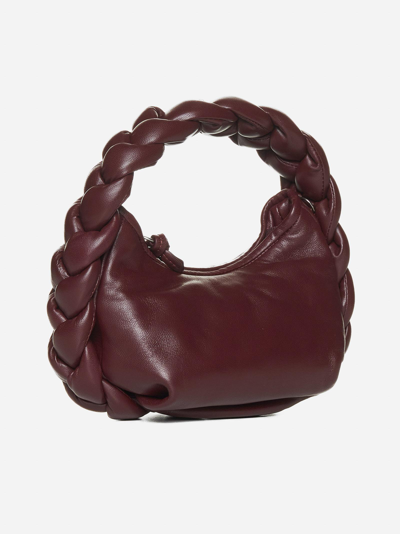 Shop Hereu Espiga Mini Leather Bag In Burgundy