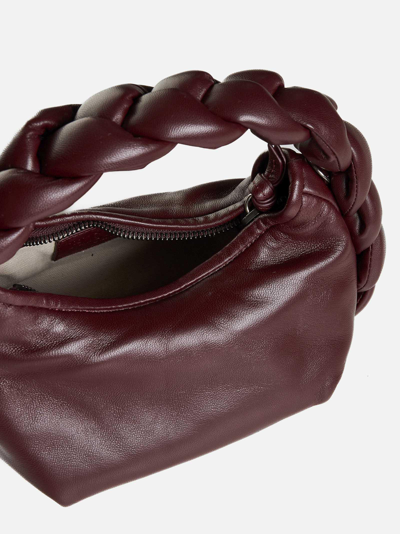 Shop Hereu Espiga Mini Leather Bag In Burgundy