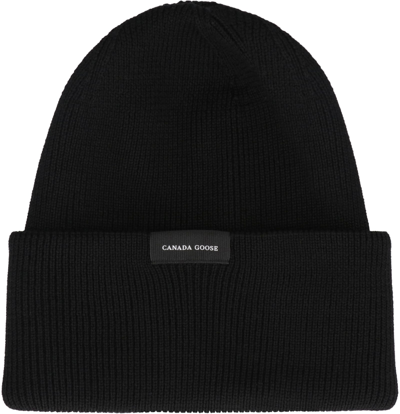 Shop Canada Goose Artic Toque Wool Hat In Black