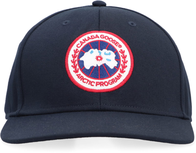 Shop Canada Goose Artic Logo Baseball Cap In Blue