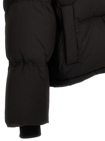 Shop Ami Alexandre Mattiussi Technical Fabric Down Jacket In Black