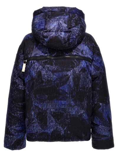 Shop Off-white Sierra Leone Down Jacket In Blue