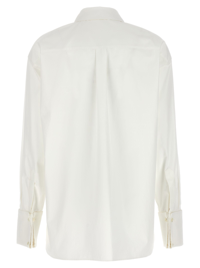 Shop Bally Plastron Shirt In Beige