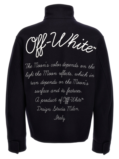 Shop Off-white Moon Phase Jacket In White/black