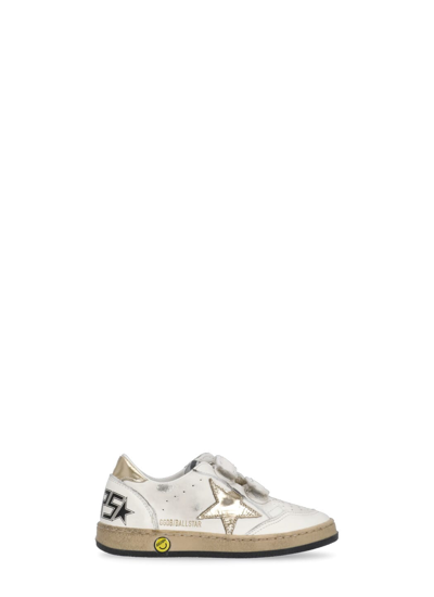 Shop Golden Goose Ball Star Strap Sneakers In White