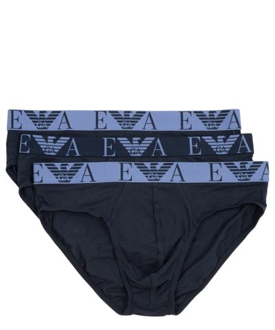 Shop Emporio Armani Underwear Underwear Cotton Briefs In Blue