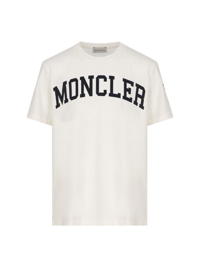 Shop Moncler Logo Printed Crewneck T-shirt