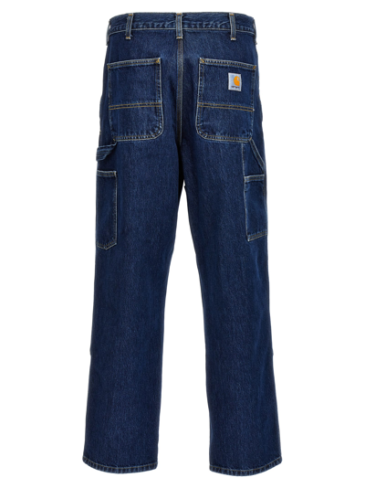 Shop Carhartt Double Knee Jeans In Blue