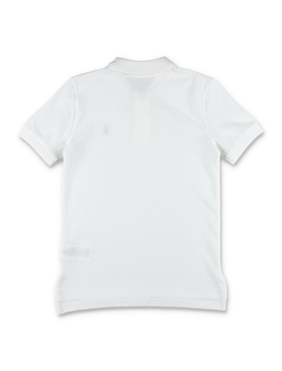 Shop Ralph Lauren Logo Detailed Short-sleeved Polo Shirt In Bianco