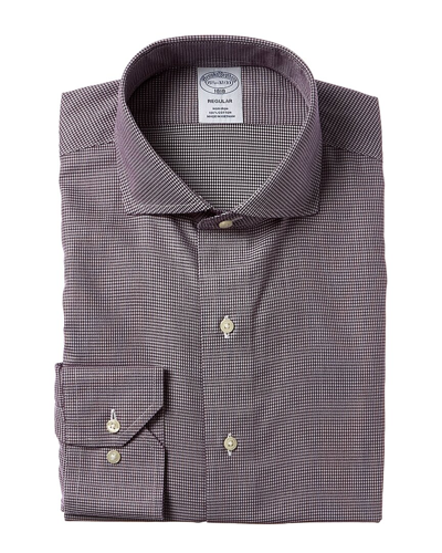 Shop Brooks Brothers Regular Fit Dress Shirt In Purple