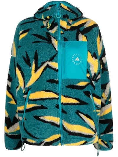 Adidas by Stella McCartney Hooded Jacquard Fleece Jacket