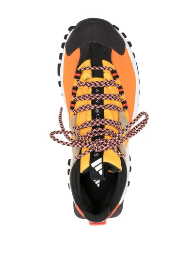 Shop Adidas By Stella Mccartney Seeulater 30mm Hiking Sneakers In Orange