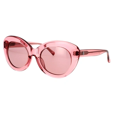 Attico The  Sunglasses In Pink