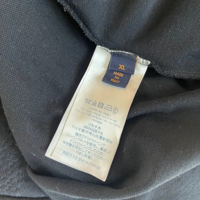 Pre-owned Louis Vuitton Black Damier Cotton Polo Shirt