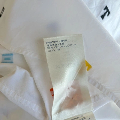 Pre-owned Louis Vuitton Multicolor Alphabet Long Sleeve, Regular Fit Mens Shirt