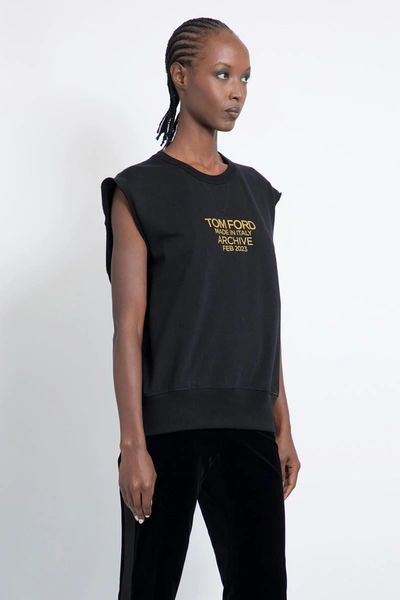 Shop Tom Ford Woman Black Sweatshirts