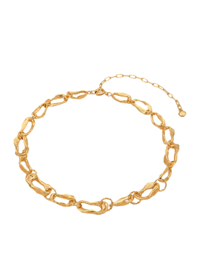 Shop Eva Remenyi Vacation Chain Choker Necklace Gold