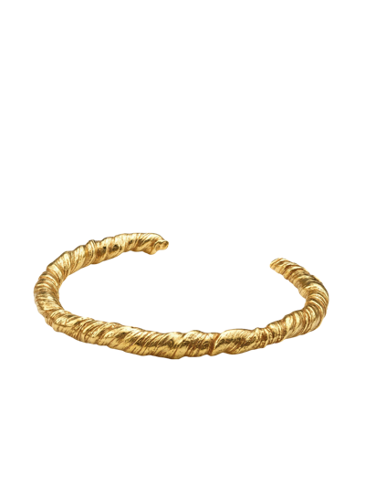 Shop Eva Remenyi Nautilus Twisted Bracelet Gold