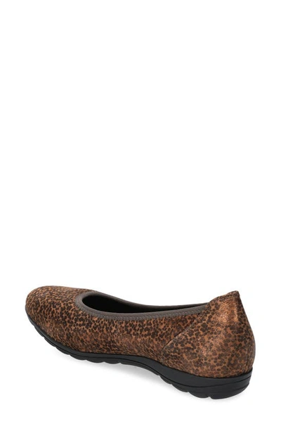 Shop Mephisto Emilie Flat In Brown Bali