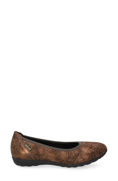 Shop Mephisto Emilie Flat In Brown Bali