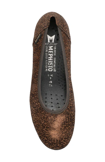 Shop Mephisto Emilie Flat In Brown Bali