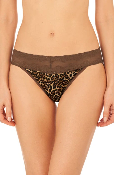 Shop Natori Bliss Perfection Bikini In Jaguar Print