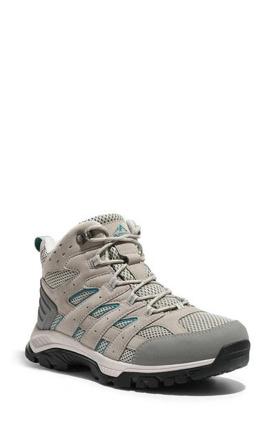 Shop Nortiv8 Waterproof Hiking Boot In Light Grey