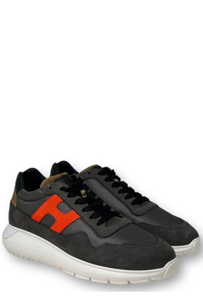 Shop Hogan Interactive 3 Lace-up Sneakers In Grey
