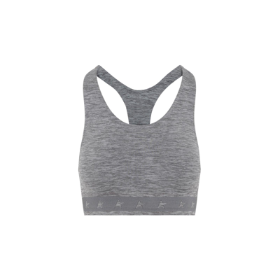 Shop Golden Goose Logo-underband Cropped Top In Grey