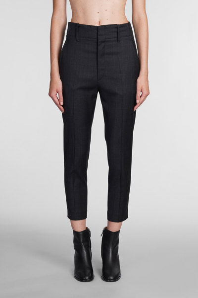 Shop Isabel Marant Naolia Pants In Grey Wool