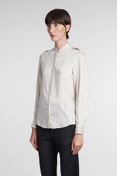 Shop Isabel Marant Ilda Shirt In White Viscose