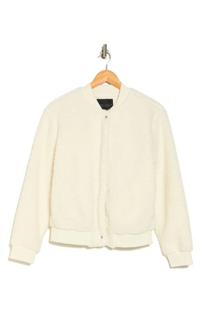 Sanctuary Imperial Faux Shearling Bomber Jacket In Scone
