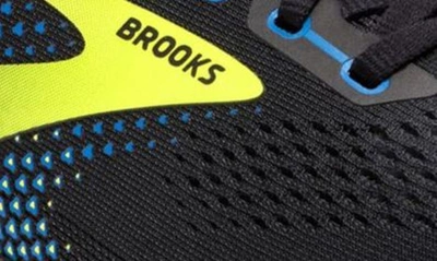 Shop Brooks Adrenaline Gts 22 Running Sneaker In Black/ Blue/ Nightlife