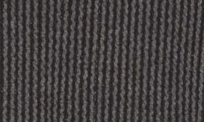 Shop Renee C Long Sleeve Ribbed Crop Top In Charcoal