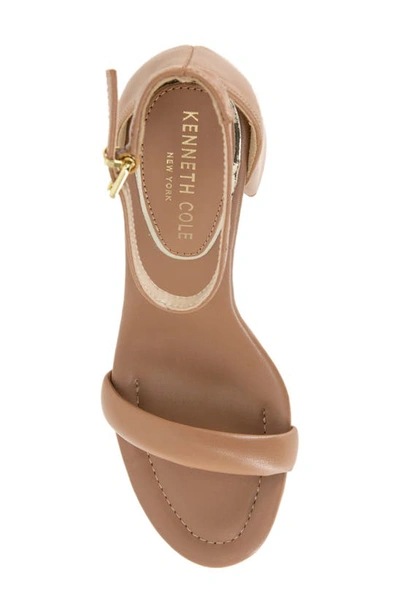 Shop Kenneth Cole New York Luisa Ankle Strap Sandal In Classic Tan