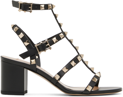 Valentino Rockstud Pumps In 0no Nero