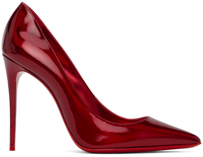 Shop Christian Louboutin Red Kate 100 Heels In R492 Loubi/lin Psy L