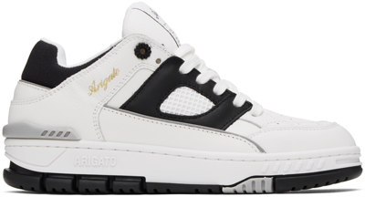 Shop Axel Arigato White & Black Area Lo Sneakers In White/black