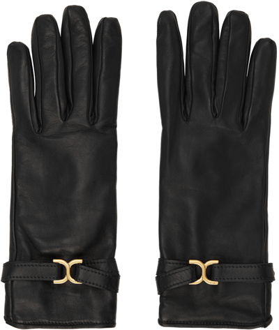 Shop Chloé Brown Marcie Gloves In 27l Darkened Brown