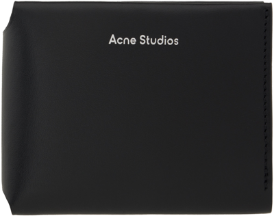Shop Acne Studios Black Folded Wallet In 900 Black