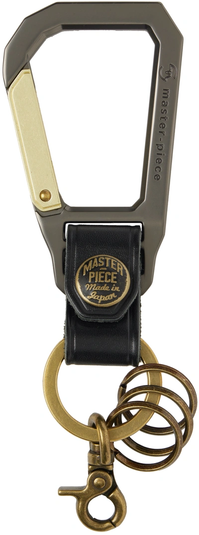 Shop Master-piece Black & Gunmetal Lanyard Keychain