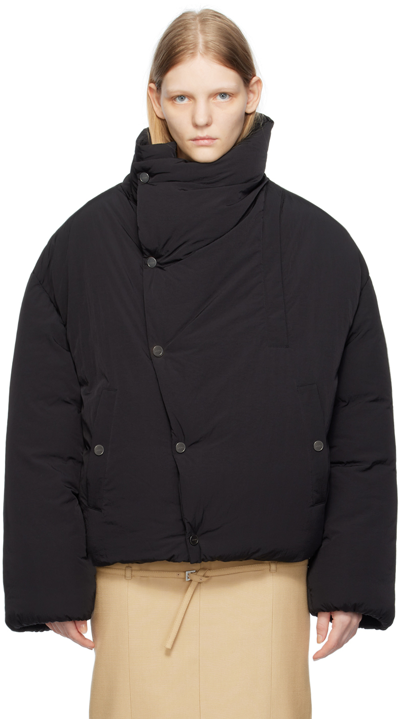 Jacquemus Black Le Chouchou 'la Doudoune Cocon' Jacket In 990 Black