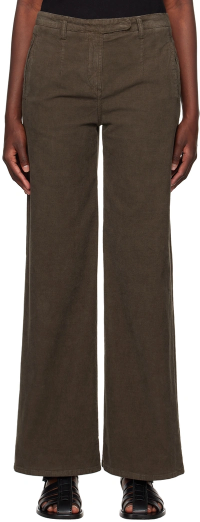 Shop The Row Brown Banew Trousers In Taupe