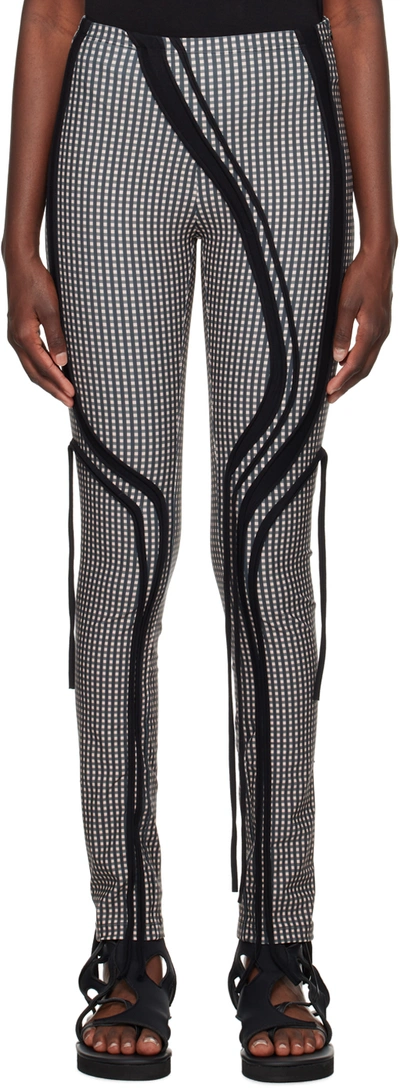 Ottolinger Womens Plaid Print Plaprn Check-pattern Slim-leg High-rise Stretch-woven Leggings In Plaid Print