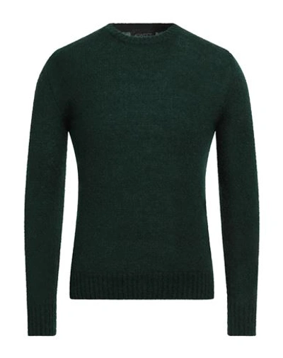 Shop 40weft Man Sweater Dark Green Size S Acrylic, Polyamide, Mohair Wool, Wool, Elastane