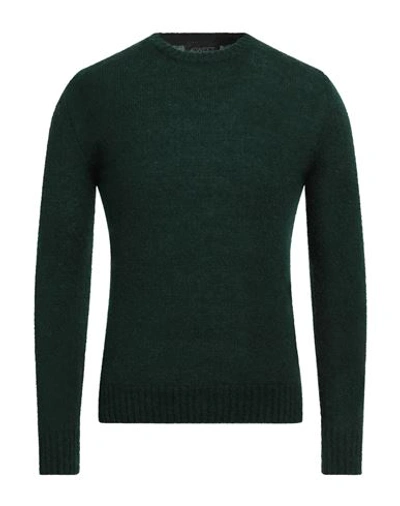 40weft Man Sweater Dark Green Size S Acrylic, Polyamide, Mohair Wool, Wool, Elastane In Green