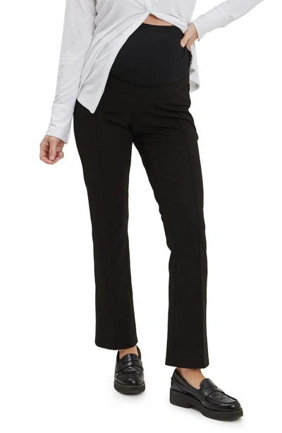 Shop Nom Maternity London Over The Belly Ponte Maternity Pants In Black